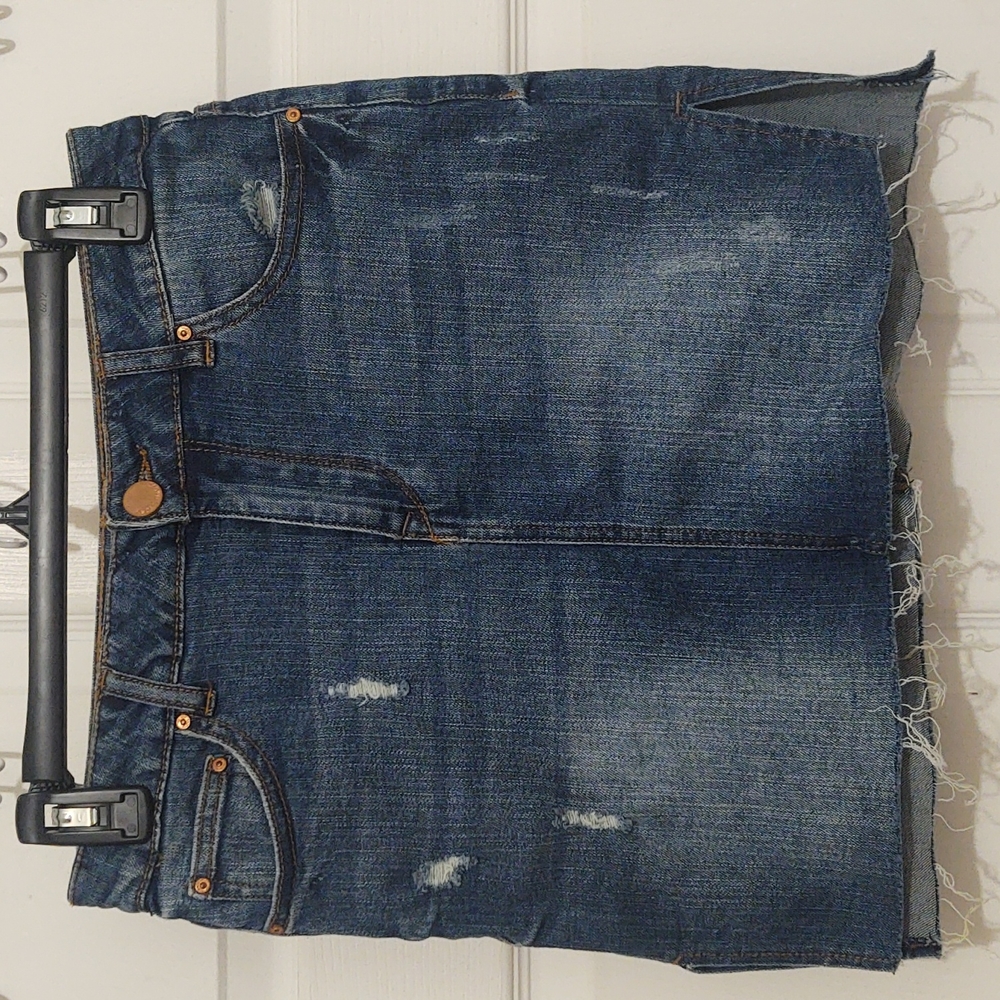 Almost Famous High Rise Denim Mini Skirt Sz 5